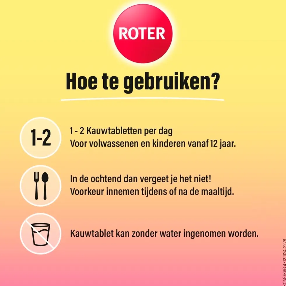 Roter Vitamine C 250 mg Weerstand Tabletten