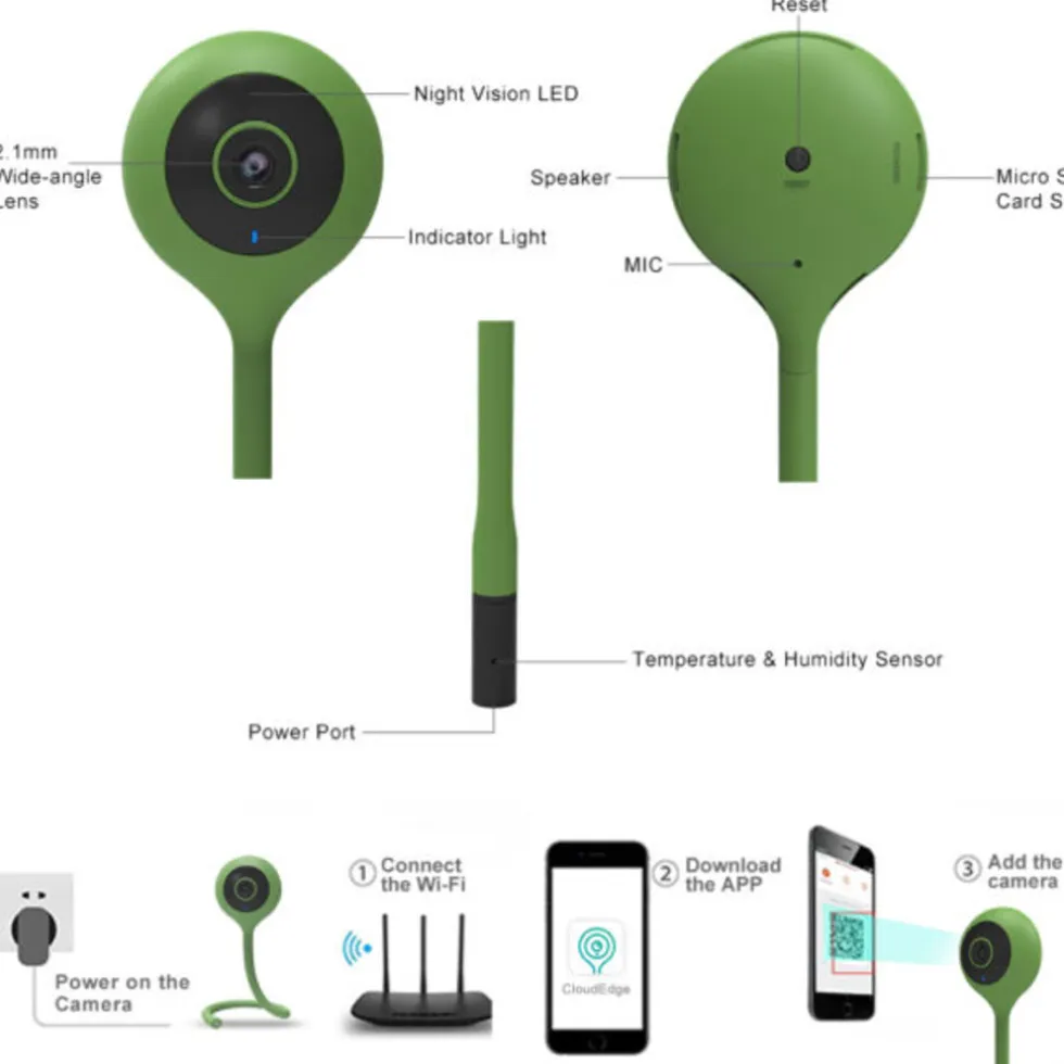 Rudolphy Babyfoon met camera, wifi en app