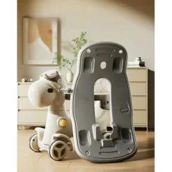 Russle Luxe Hobbeldier/Loopwagen met duwstang