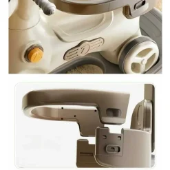 Russle Luxe Hobbeldier/Loopwagen met duwstang