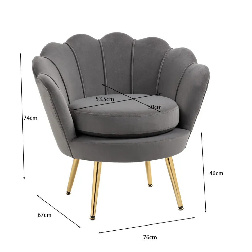Russle Schelp Fauteuil Velvet