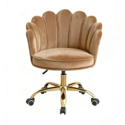 Russle Velvet Schelp Bureaustoel