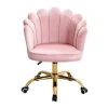 Russle Velvet Schelp Bureaustoel