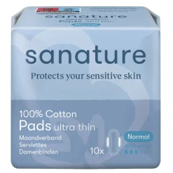 Sanature 100% Katoenen Normal Maandverband
