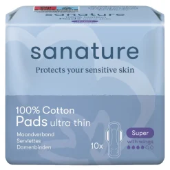 Sanature 100% Katoenen Super Maandverband
