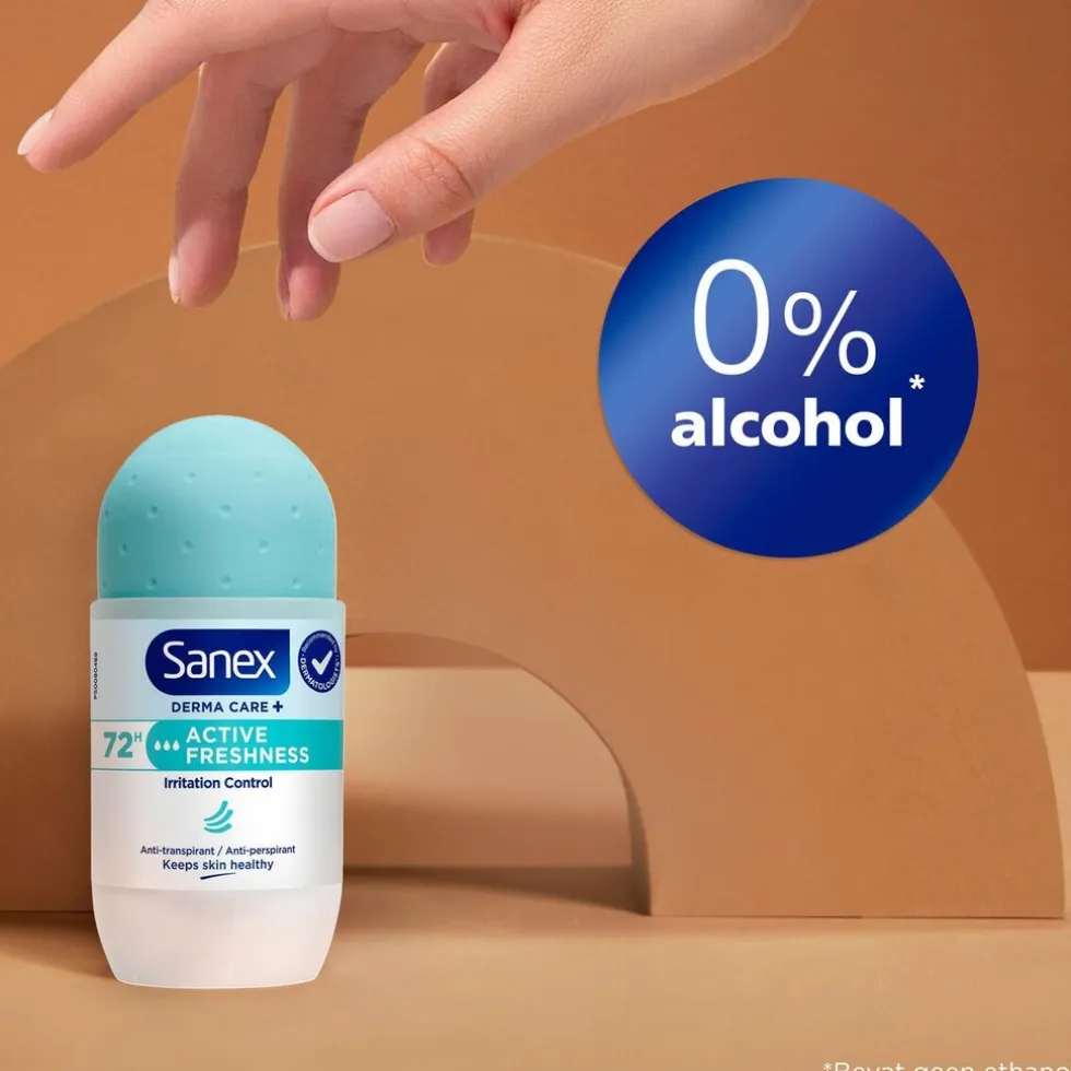 Sanex Derma Care+ Active Freshness 72h Antitranspirant Deodorant Roller