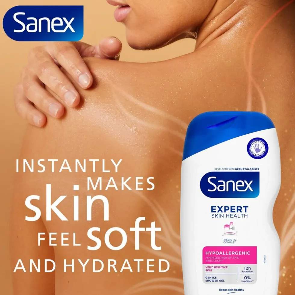 Sanex Expert Skin Healh Hypoallergenic Douchegel