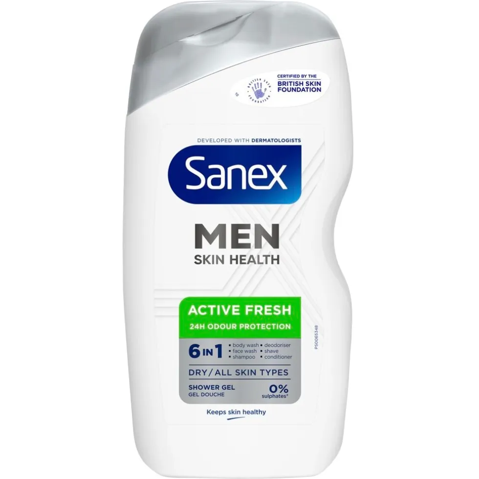 Sanex Men Skin Health 6-in-1 Active Fresh Douchegel