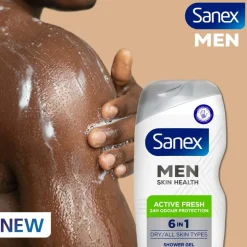 Sanex Men Skin Health 6-in-1 Active Fresh Douchegel