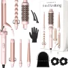 Sansbeauté® 6 in 1 Krultang met Klem - 13mm tot 38mm - Thermal Brush