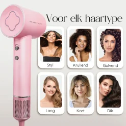 Sansbeauté Föhn Met Diffuser - Ionische Haardroger - Reisföhn - Haarföhn - Krullen - Hair Dryer - 2000W