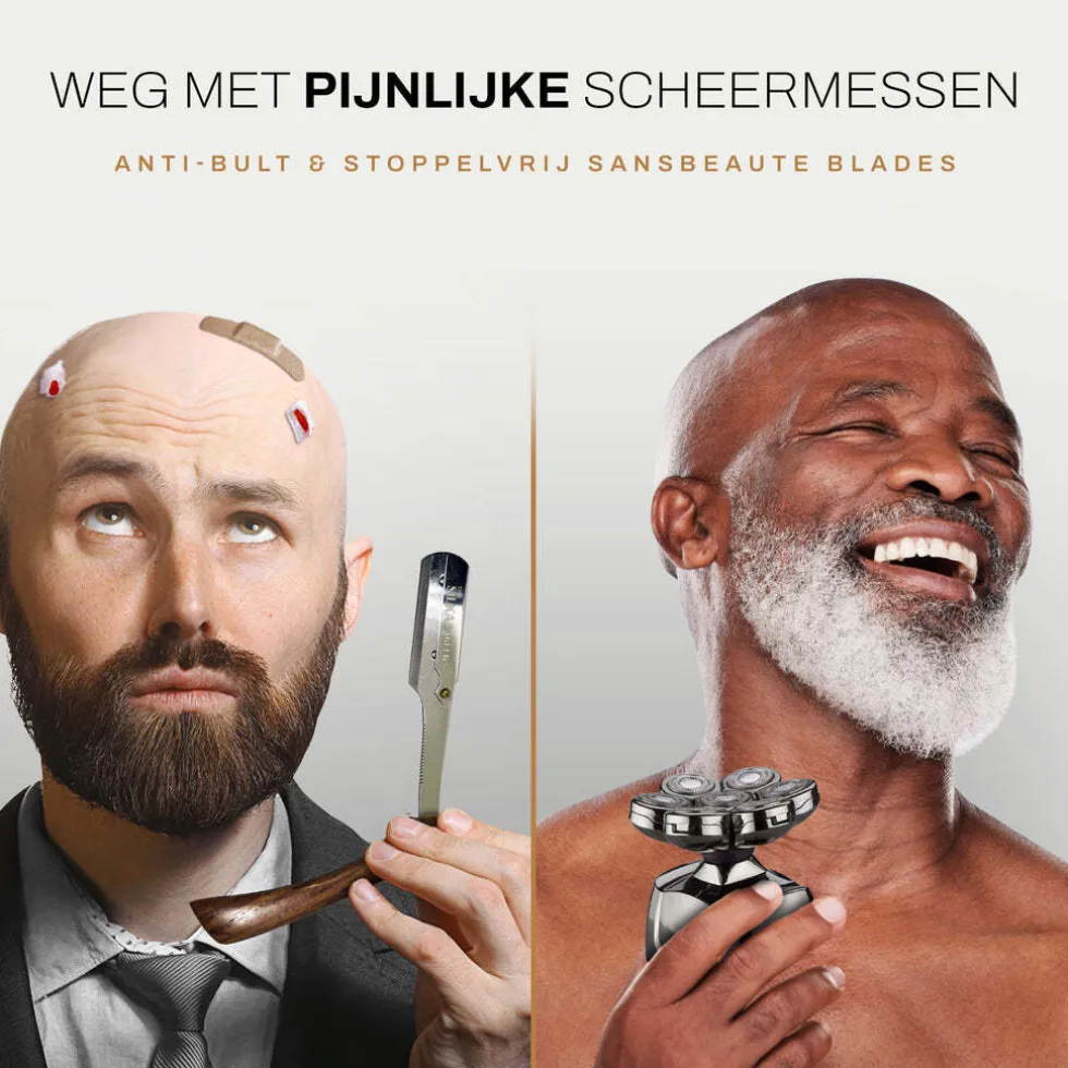 Sansbeauté Hoofdscheerapparaat - Skull Shaver - Skullsharp PRO