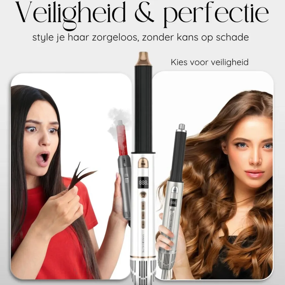Sansbeauté® 8-in-1 Airstyler met Diffuser