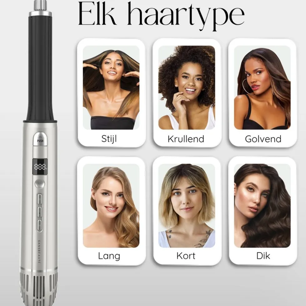 Sansbeauté® 8-in-1 Airstyler met Diffuser