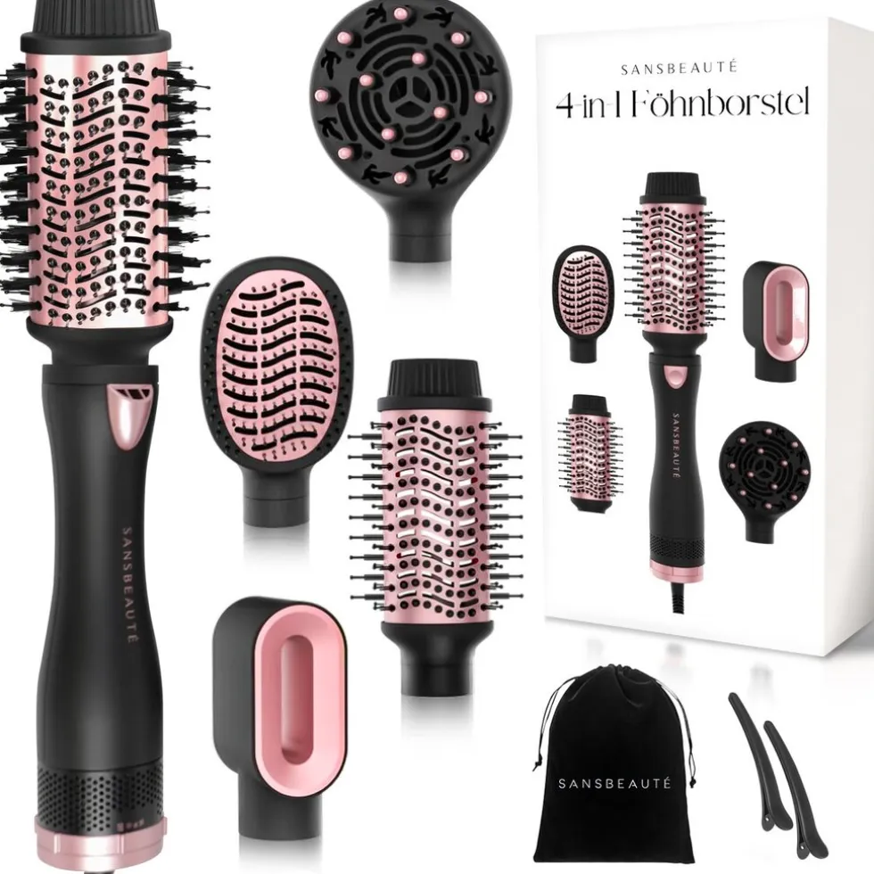 Sansbeauté® 4-in-1 Fohnborstel - Haarborstel - Krulborstel