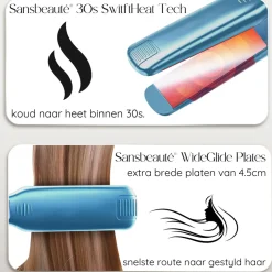 Sansbeauté Professionele Stijltang - Hair Straightener - Stijltangen - 80℃ t/m 230℃