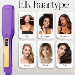 Sansbeauté Professionele Stijltang - Hair Straightener - Stijltangen - 80℃ t/m 230℃