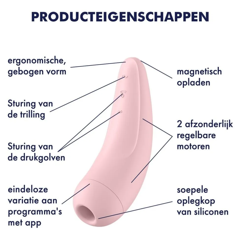 Satisfyer Curvy 2+ Air Pulse Stimulator + Vibration Vibrator