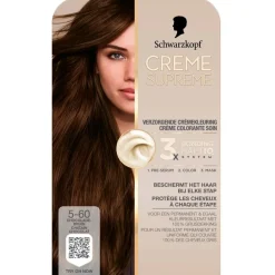 Schwarzkopf Creme Supreme 5-60 Chocolade Bruin Verzorgende Crèmekleuring