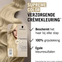 Schwarzkopf Creme Supreme 10-0 Natuurlijk Ultra Lichtblond Verzorgende Crèmekleuring