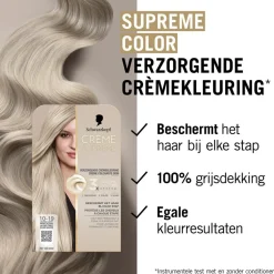 Schwarzkopf Creme Supreme 10-19 Ultra Licht Parelblond Verzorgende Crèmekleuring