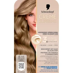 Schwarzkopf Creme Supreme 8-16 Cool Asblond Verzorgende Crèmekleuring