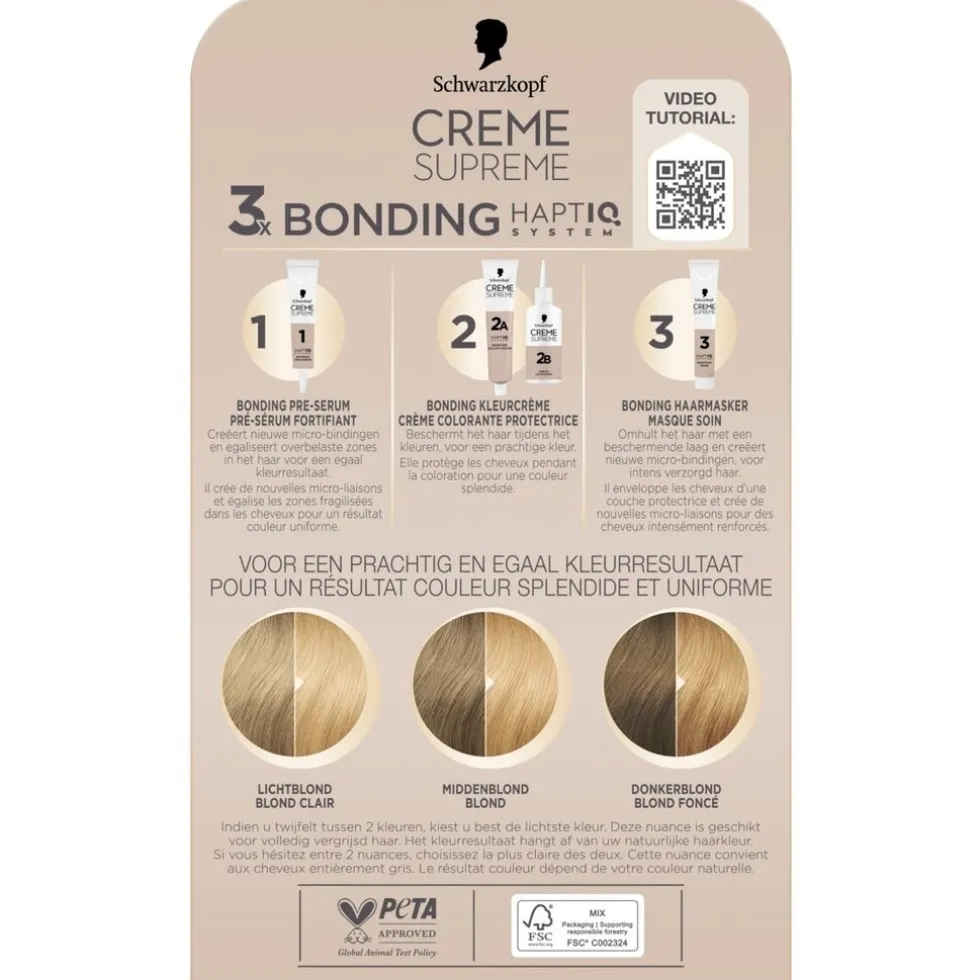 Schwarzkopf Creme Supreme 9-0 Natuurlijk Lichtblond Verzorgende Crèmekleuring
