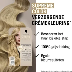Schwarzkopf Creme Supreme 9-0 Natuurlijk Lichtblond Verzorgende Crèmekleuring