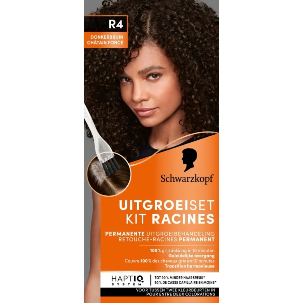 Schwarzkopf Vital R4 Donkerbruin Haarverf Uitgroeiset