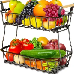 SensaHome 2 Laags Fruitmand Rechthoek Fruitschaal