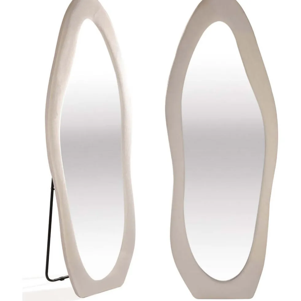 SensaHome Gestoffeerde Staande Spiegel Shaped