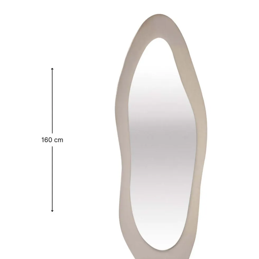 SensaHome Gestoffeerde Staande Spiegel Shaped