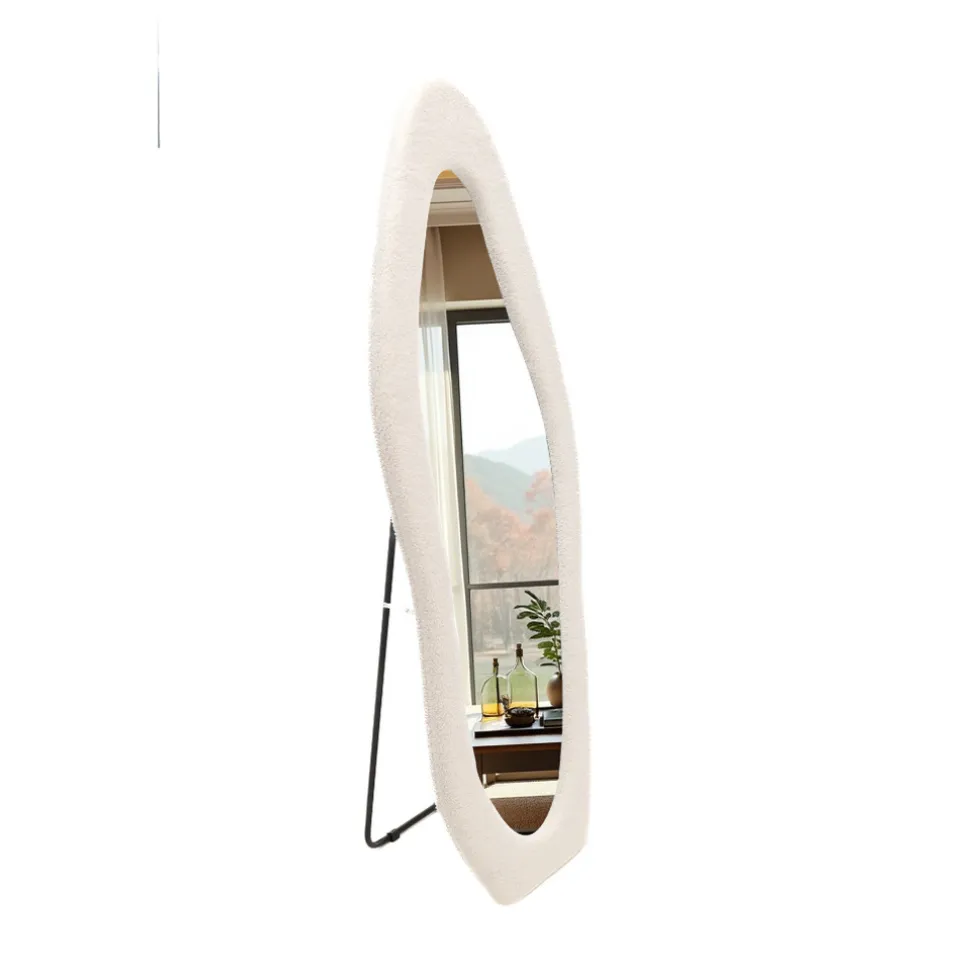 SensaHome Gestoffeerde Staande Spiegel Shaped