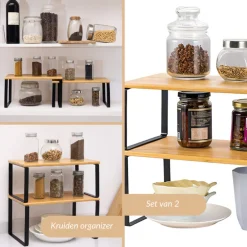 SensaHome Keuken Organizer Bureau Organizer Aanrecht Organizer Set van 2