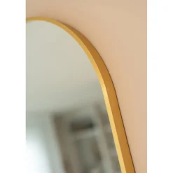 SensaHome Oval Wandspiegel met Metalen Rand Minimalistisch Design