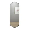 SensaHome Oval Wandspiegel met Metalen Rand Minimalistisch Design
