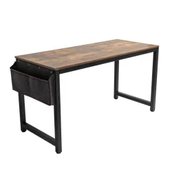 SensaHome Retro Schrijftafel Bureau Computertafel met Metalen Frame