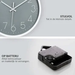 Sensahome Wandklok Minimalistische Design Stille Uurwerk TM20050-4