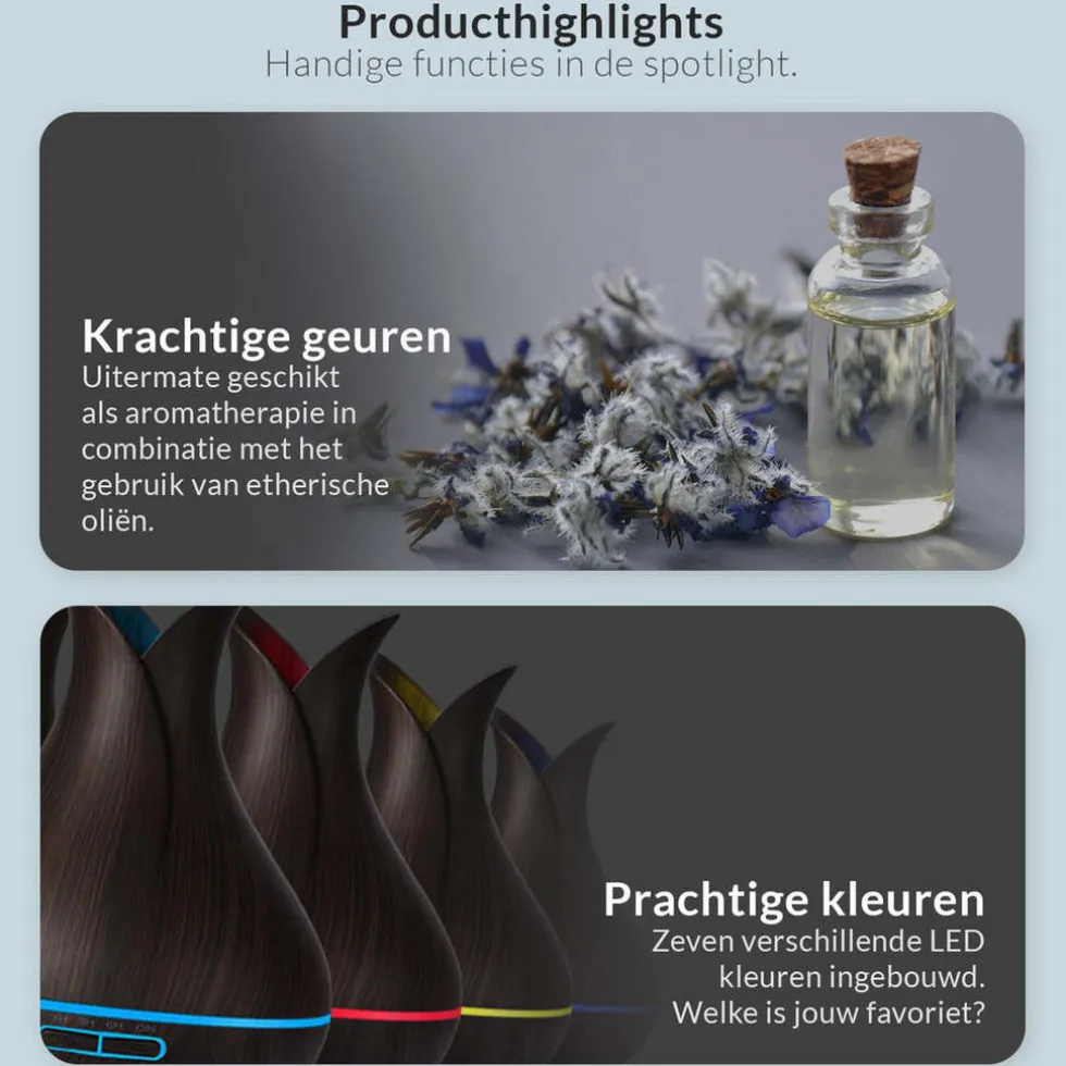 SensaHome ZEN400 Aroma Diffuser Inclusief Etherische Oliën