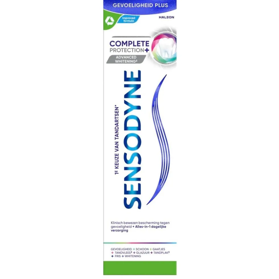Sensodyne Complete Protection+ Advanced Whitening Tandpasta