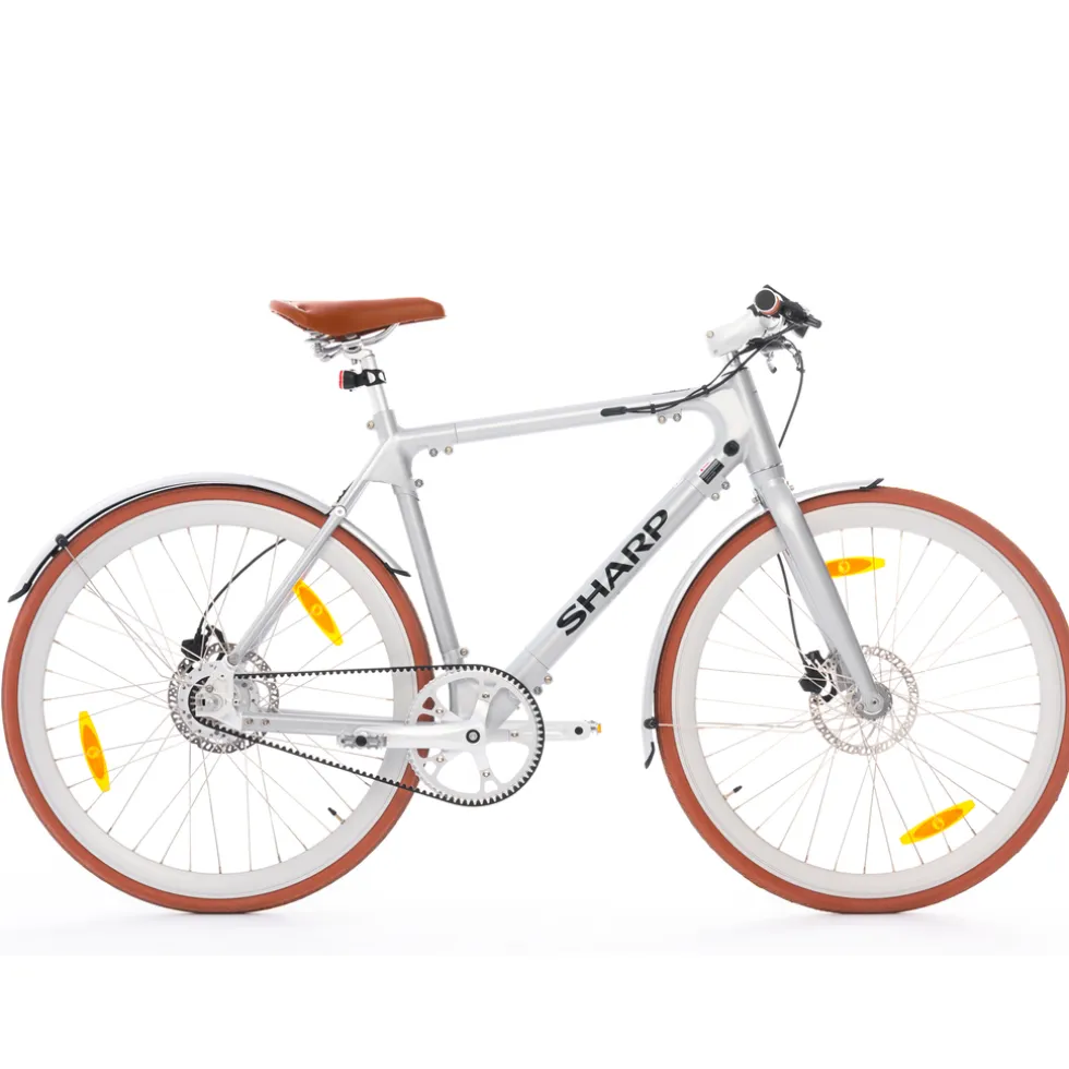 Sharp Milano e-bike 7Ah 1sp naked bike zilver