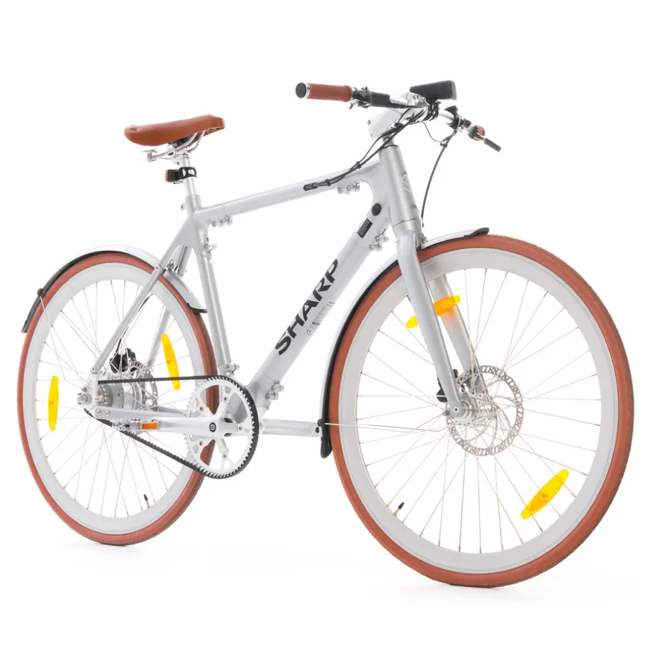 Sharp Milano e-bike 7Ah 1sp naked bike zilver