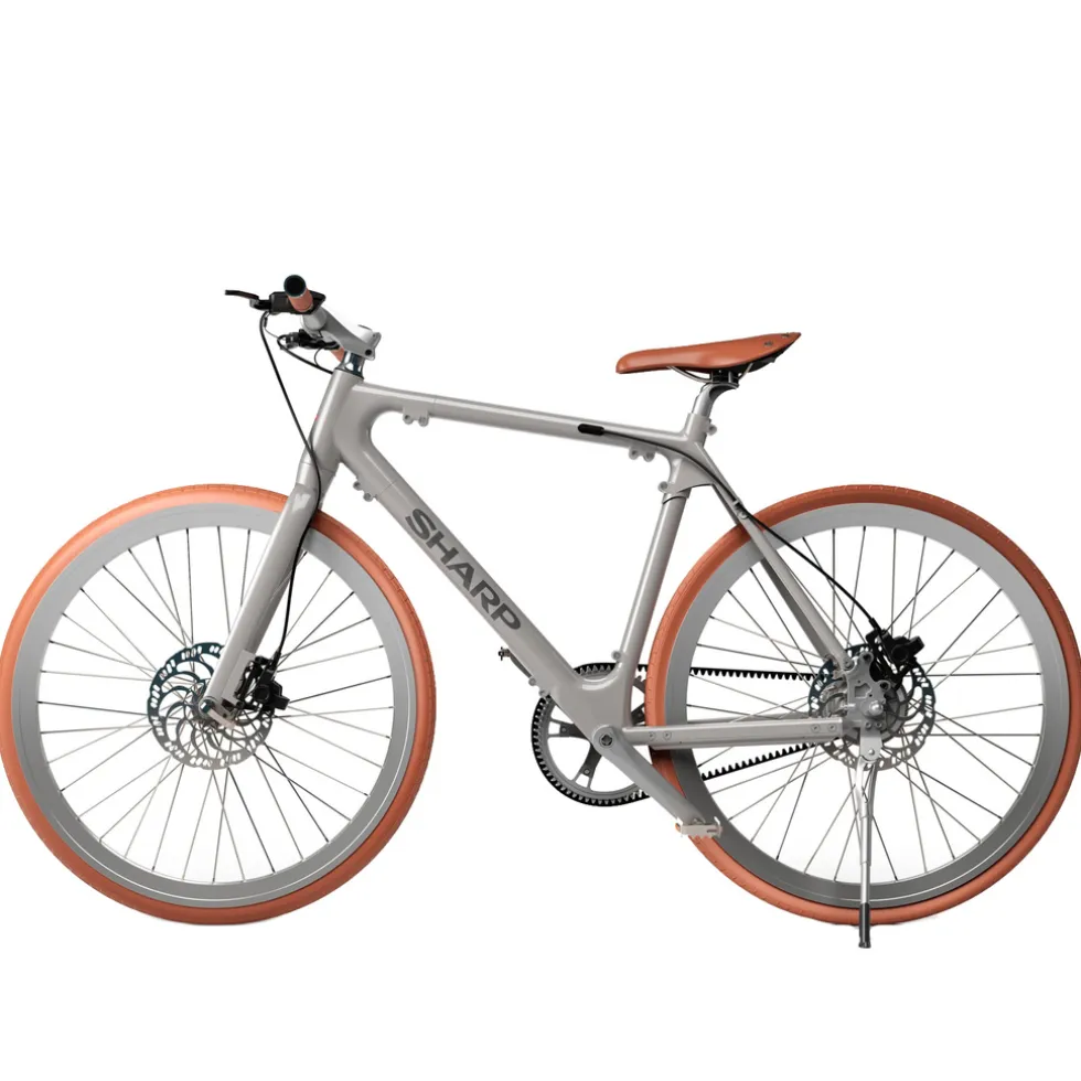 Sharp Milano e-bike 7Ah 1sp naked bike zilver