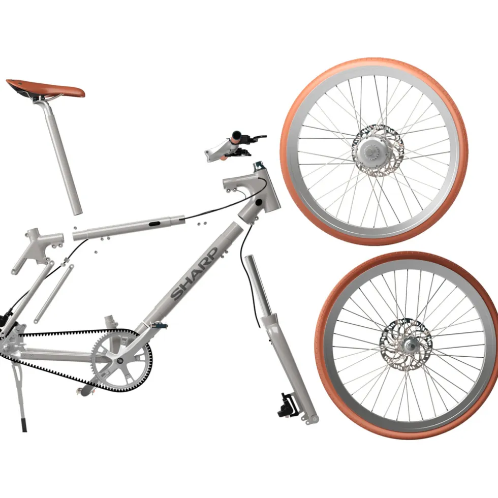 Sharp Milano e-bike 7Ah 1sp naked bike zilver