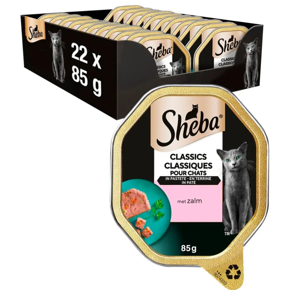 Sheba Classics Terrine-Paté met Zalm Kattenvoer