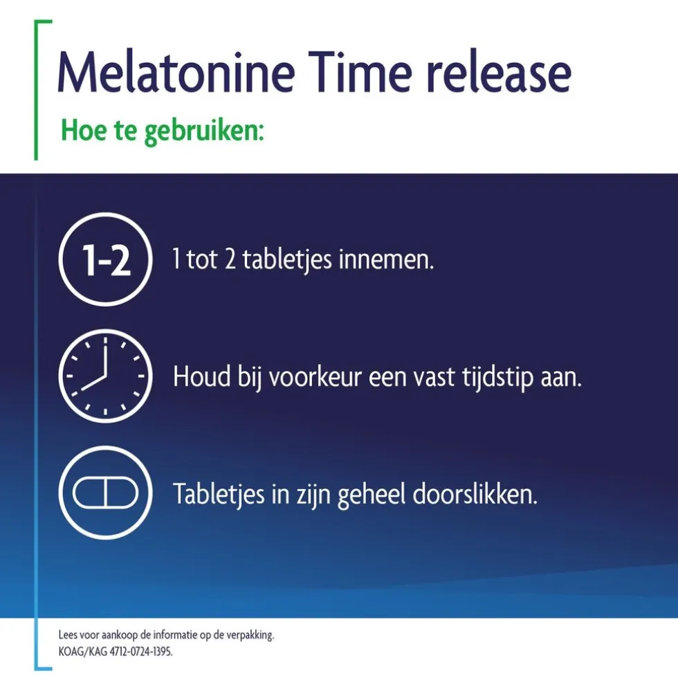 Shiepz Melatonine Time Release 0,1mg Tabletten