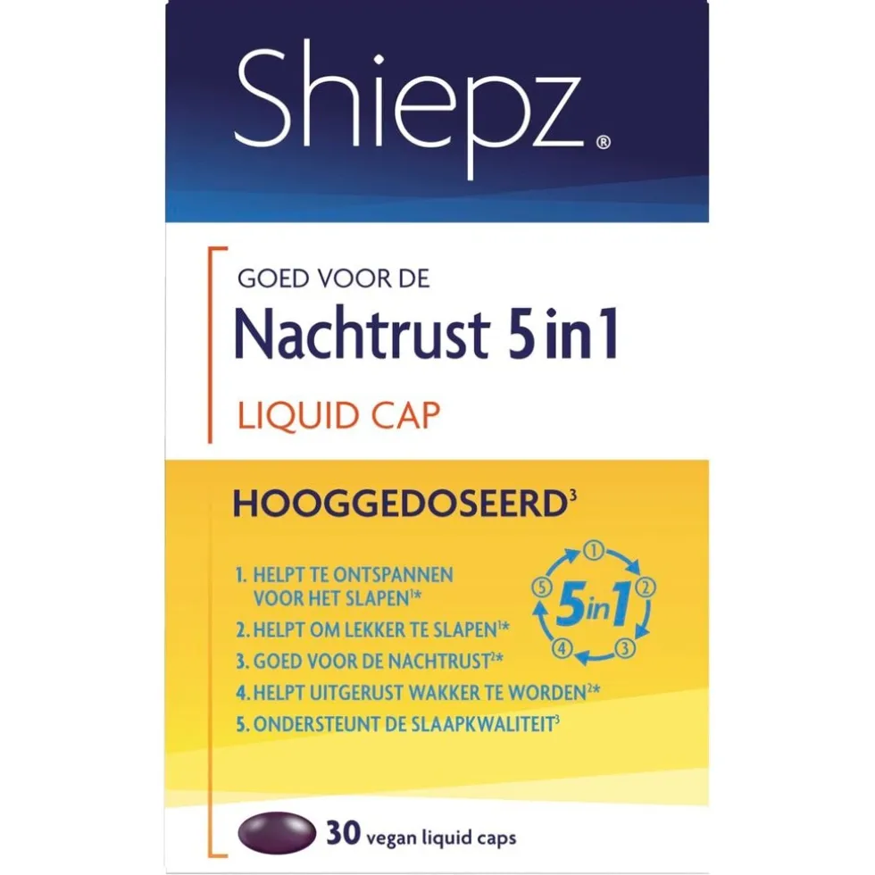 Shiepz Nachtrust 3 in 1 Hooggedoseerd Liquid Capsules