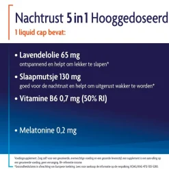 Shiepz Nachtrust 3 in 1 Hooggedoseerd Liquid Capsules