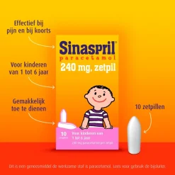 Sinaspril Paracetamol 240mg Zetpillen