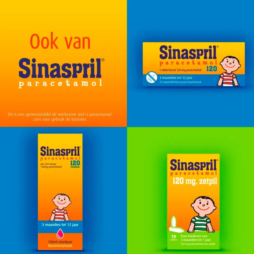 Sinaspril Paracetamol 240mg Zetpillen